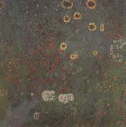 Gustav Klimt Farm Garden with Sunflowers (mk20) oil painting artist